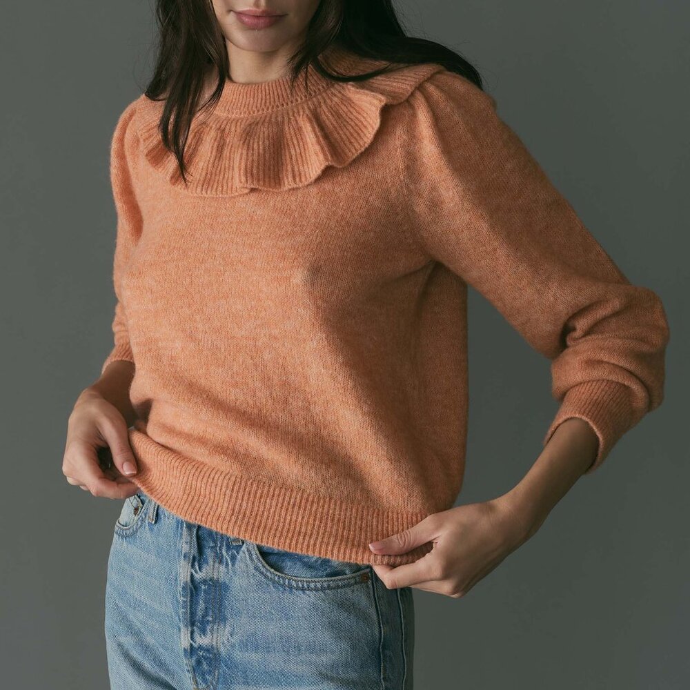 EUC Doen Azaria Sweater in Coral, Sz M